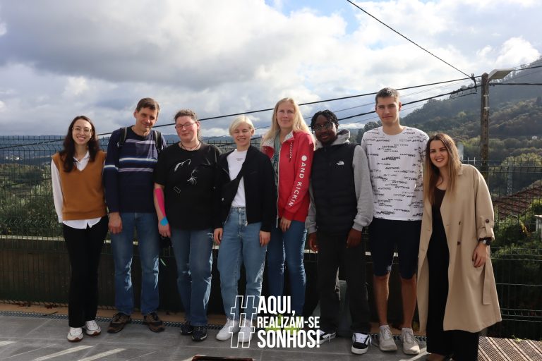 Grupo de alunos da Adolf-kolping schule de visita à EPV